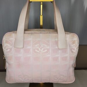 Chanel Travel Line Pink Designer Quilted Monogram Handbag With Authenticity Card